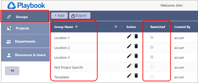 Admin - Groups - 4 - Folders by Location