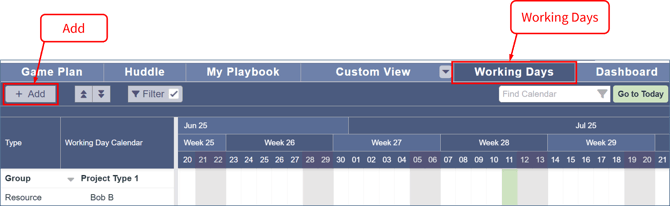 Company holidays - Create Custom Calendar