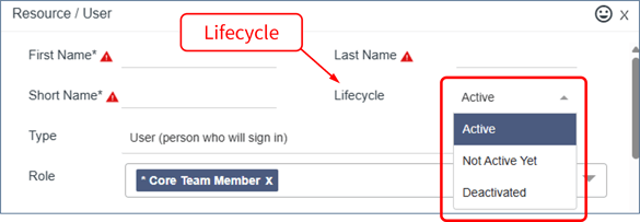 Admin - Resources and Users - 2 - Lifecycle