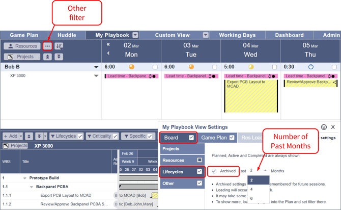 Archived Tasks - Load Archived Tasks in Board