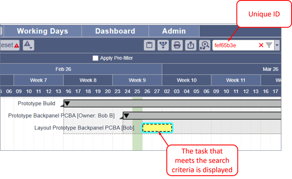 Find & Filter - Unique ID
