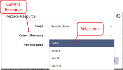 Replace Resource - Current Resource