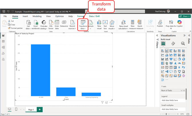 Auth Tokens - PowerBI - Transform Data
