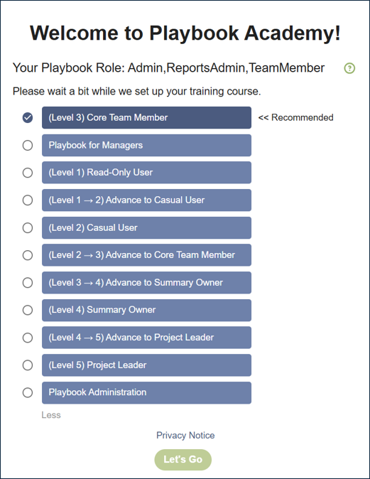 Training - Playbook Academy Landing Page - Expanded