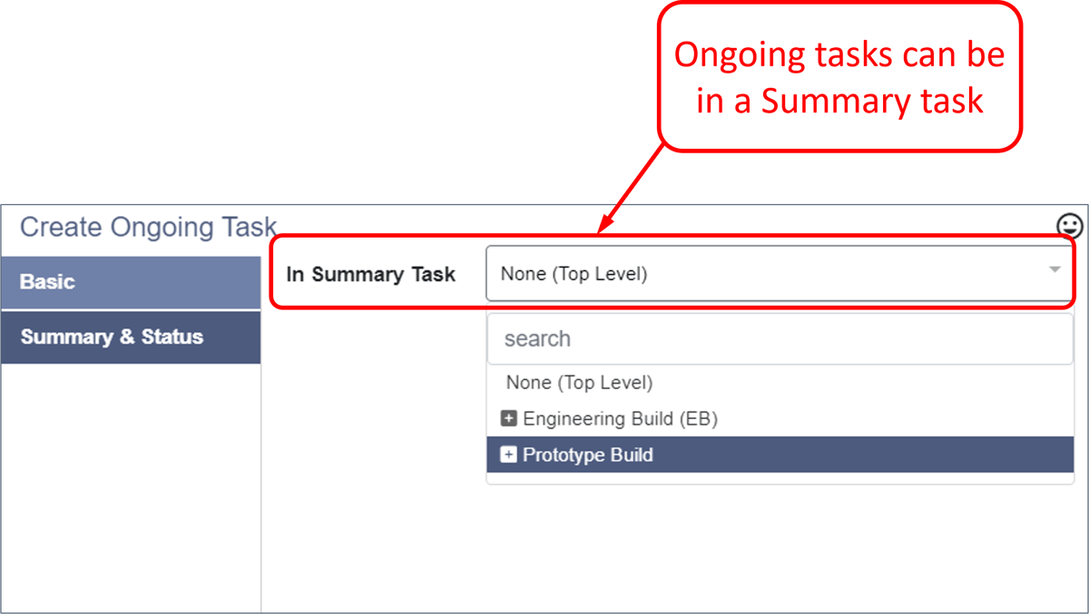 Ongoing Tasks