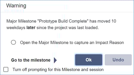Mar 2023 - Major Milestone Moved