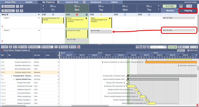 Ongoing tasks - daily notes - 1a