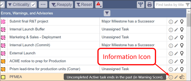 Sep 8, 2022 - Errors, Warnings, Advisories - 2 - Info icon